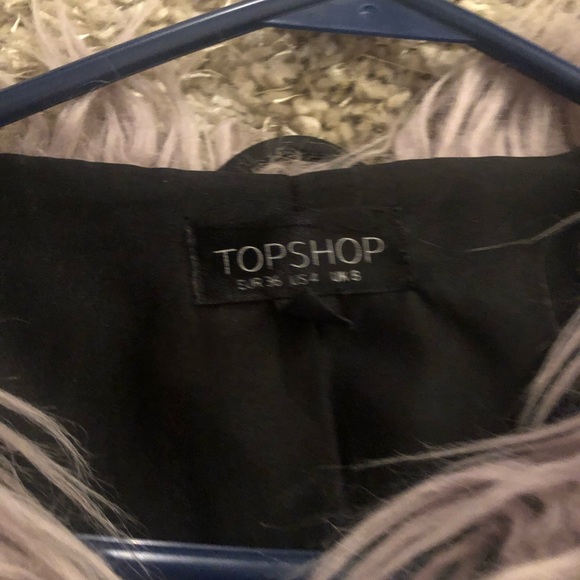 Topshop Shaggy Faux Fur Coat - Picture 5 of 5